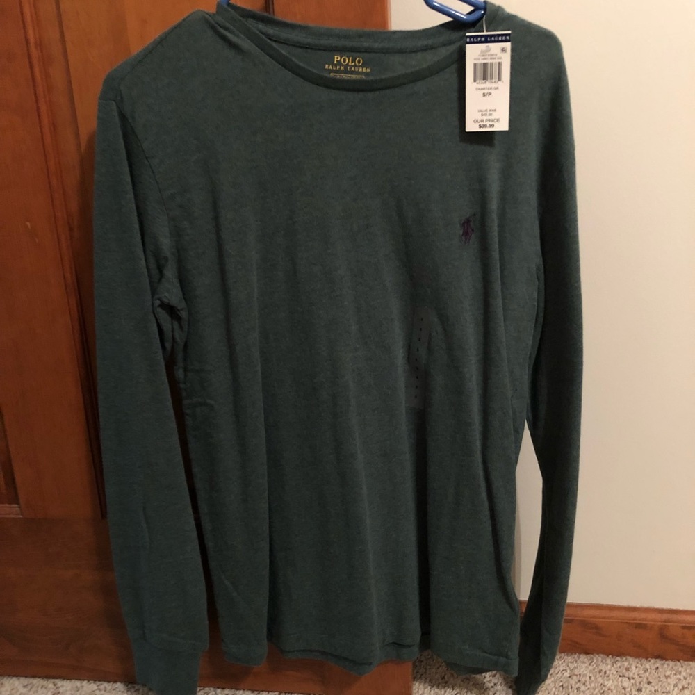 Charter green Long Sleeve Polo Ralph Lauren shirt